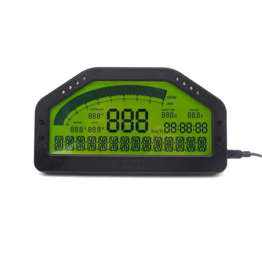 904 Car Dash Race Display Dashboard Bluetooth LCD Screen Multi-function Gauge Sensor Kit
