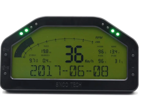 908 Car Dash Race Display Dashboard Connecting Wire LCD Screen Multi Function Gauge Sensor Kit
