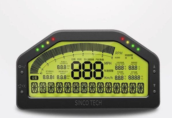 908 Car Dash Race Display Dashboard Connecting Wire LCD Screen Multi Function Gauge Sensor Kit