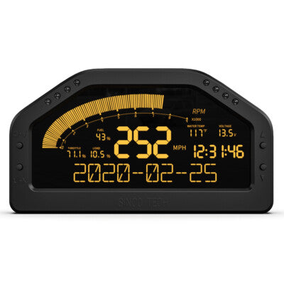 Dashboard Race Display OBDII Bluetooth Gauge Multicolour Screen